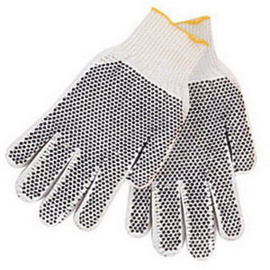 Revco 2118 Cotton/Poly String Knit Industrial Glove w/ Gripping Dots (12 Pair)