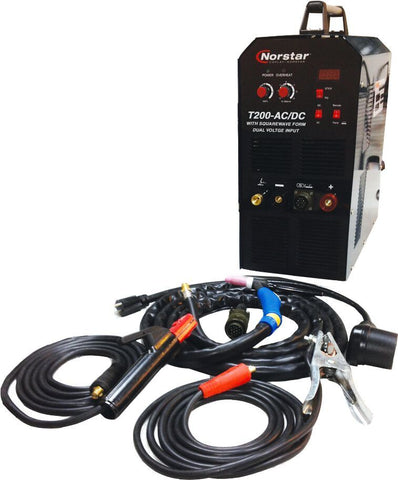 Norstar N820200TACDC Dual Voltage Input TIG Welder Package