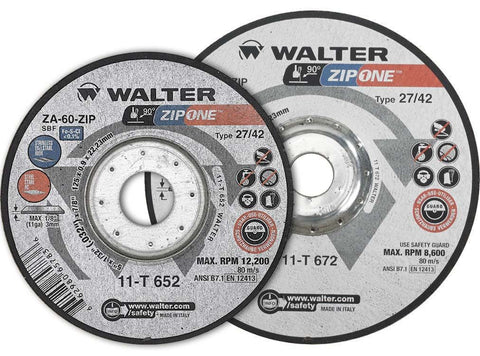 Walter 11T662 6" x 1/32" x 7/8" Zip One™ Type 27 Cut-Off Wheel